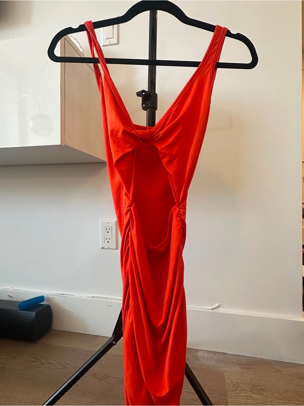 ASOS Red Draped Slip Dress